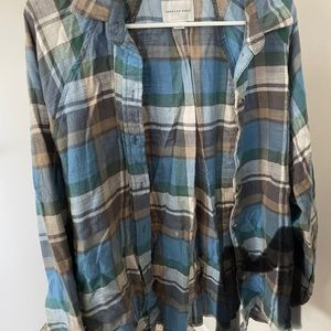 American Eagle Plaid button up